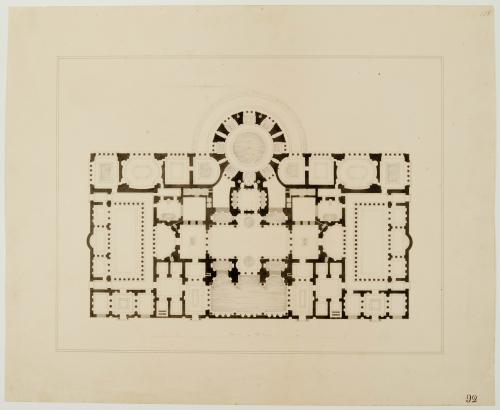 Terme di Caracalla, Pianta della parte centrale