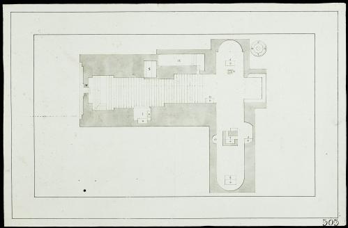 PIANTA DELLA CHIESA DEL S. SEPOLCRO DELLA MADONNA