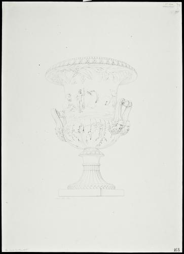 ORNATI ROMANI: VASO ROMANO CON FIGURE MARINE E NETTUNO NELLA GALLERIA DEI CANDELABRI AL MUSEO VATICANO