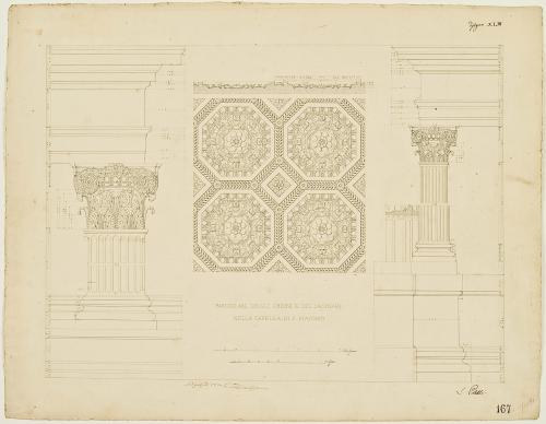 PARICOLARE DEGLI ORDINI E DEI LACUNARI DELLA CAPPELLA DI S. GIACOMO DEGLI...