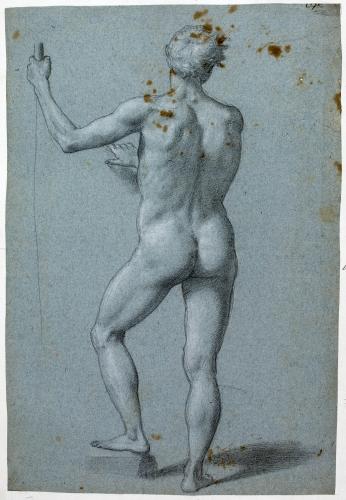 NUDO VIRILE DI SPALLE