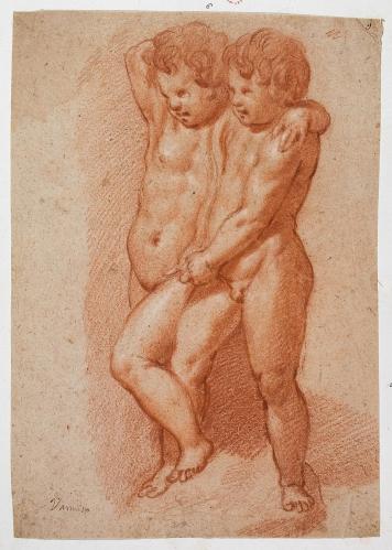 DUE PUTTI ABBRACCIATI