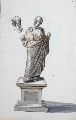 STATUA DI ATHENA E RIPETIZIONE DELLA TESTA