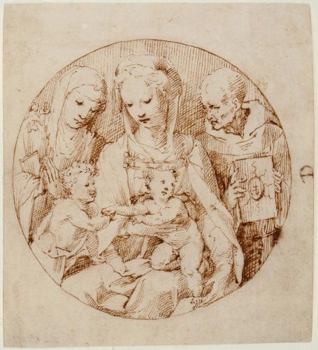 Madonna con Bambino e  San Giovannino, tra S. Bernardino e Santa Caterina da Siena