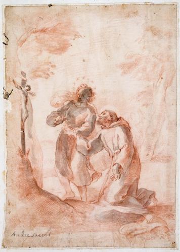 San Francesco in adorazione che sposa la Madonna Povertà