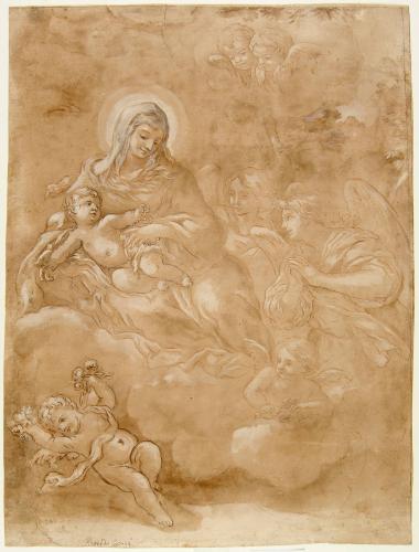 Madonna con il Bambino, San Giovannino e angeli