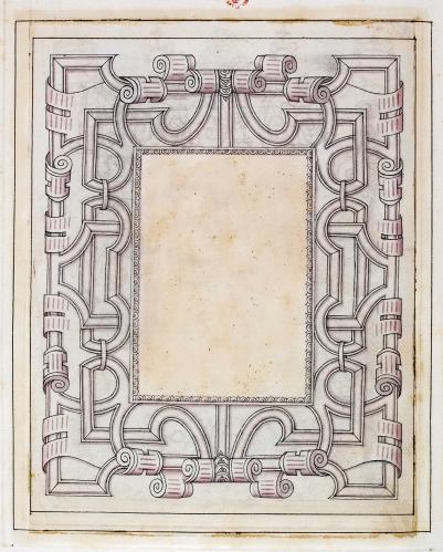 CORNICE PER RILEGATURA CON VOLUTE