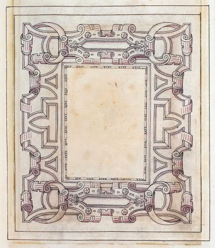 CORNICE PER RILEGATURA CON VOLUTE