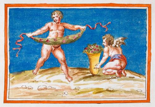 PUTTI CON FIORI