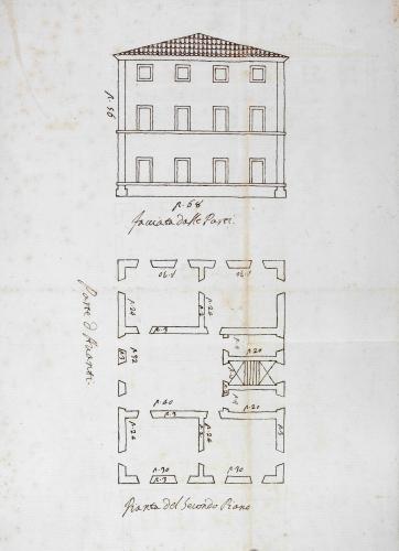 PROGETTO  DI VILLA PROSPETTO LATERALE