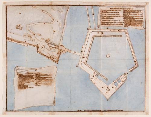 PIANTA DEL PORTO DI ANCONA COL LAZZARETTO IN COSTRUZIONE