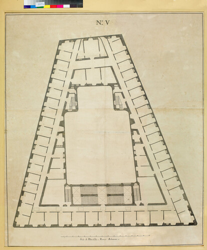 PIANTA  DEI SECONDI MEZZANINI SUL PIANO NOBILE DEL PALAZZO DELLA CONSULTA