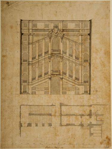 PROSPETTO DELLO SCALONE DEL PALAZZO DELLA CONSULTA