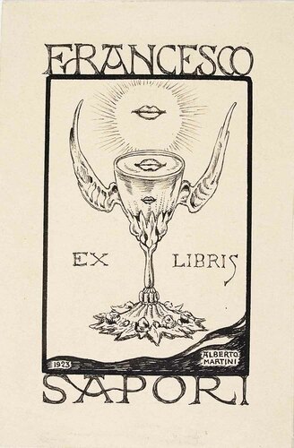 EX LIBRIS  FRANCESCO SAPORI