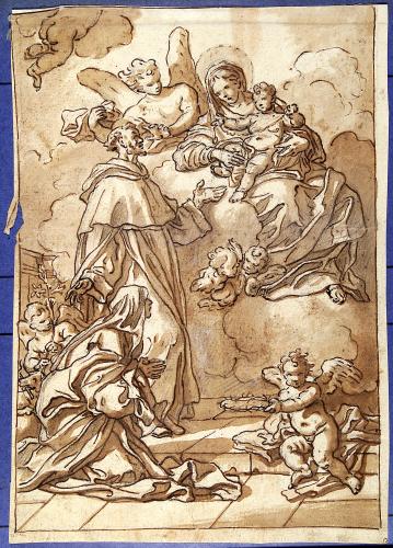 Apparizione della Madonna con Bambino e S.Domenico e a S.Caterina da Siena