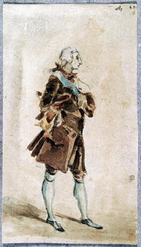 Figura maschile in abito settecentesco