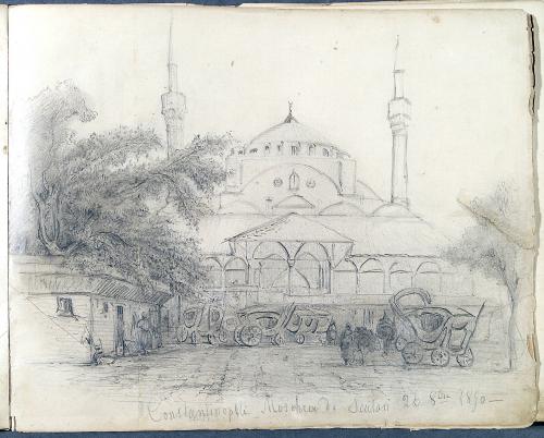 Veduta di una moschea ad Istanbul