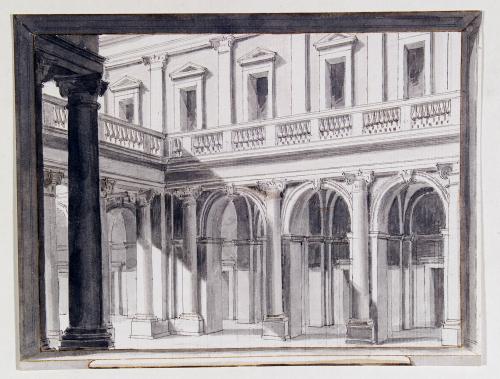 Cortile del palazzo Turati a Milano