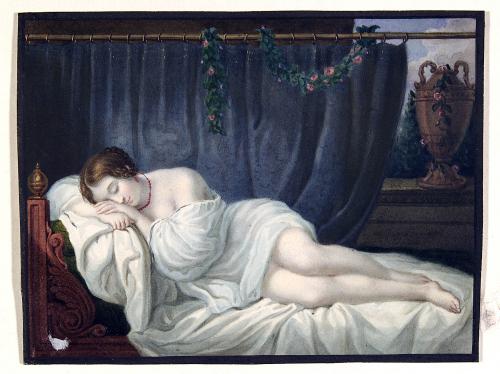 Figura femminile dormiente
