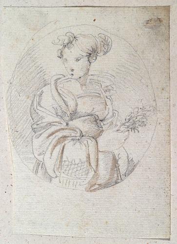 Figura femminile con fiori