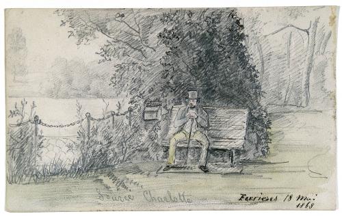 Uomo seduto su una panchina