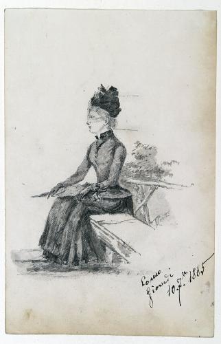 Figura femminile seduta