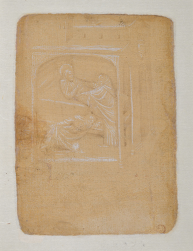 Sant’Antonio Abate nell’abitacolo chiede di essere ricondotto nel sepolcro (tav. I)