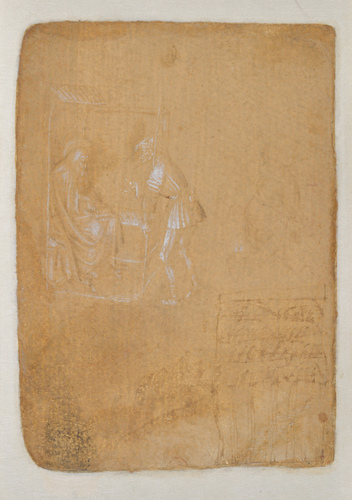Sant'Antonio scrive la lettera per Balacio e messaggero, Angelo annunciante (tav. IV)