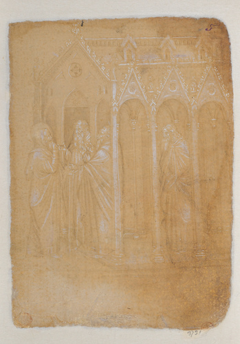Sant'Antonio al monastero annuncia ai discepoli di aver incontrato Paolo di Tebe (tav. V)