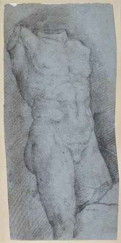STUDIO DI STATUA DI ATLETA