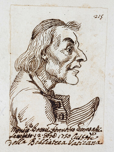 CARICATURA DI GIOVAN GAETANO BOTTARI