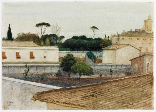 Veduta di Villa Ludovisi a Roma