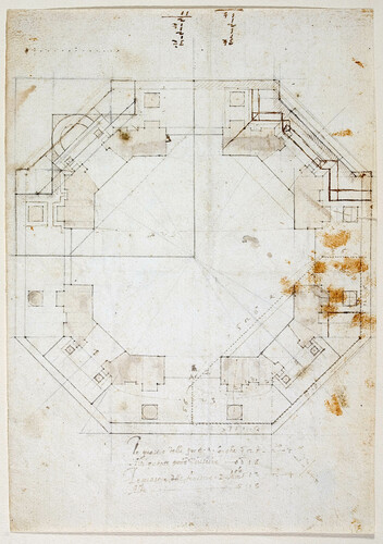 PLANIMETRIA DI EDIFICIO A PIANTA CENTRALE