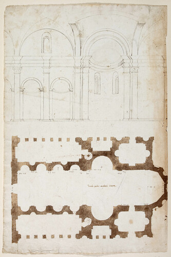 PIANTA ED ALZATO DELLA CHIESA DI S. PIETRO IN MONTORIO