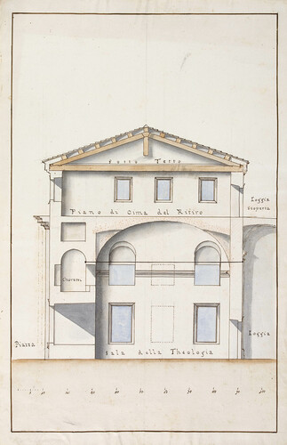 SEZIONE DI EDIFICIO A TRE PIANI