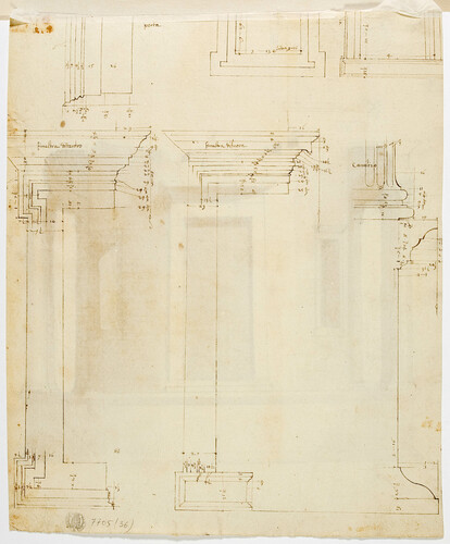 DISEGNI PREPARATORI PER PARTICOLARI ARCHITETTONICI