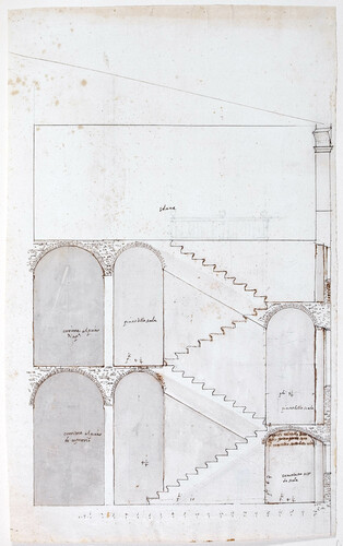 SEZIONE DI EDIFICIO A TRE ALZATI