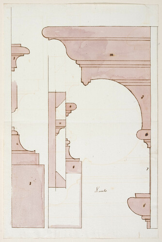 PARTICOLARI DI CAPITELLI ARCHITRAVI E BASI DI COLONNA