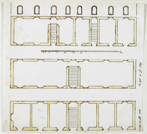 TRE PIANTE DI EDIFICIO