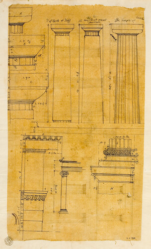 STUDIO ARCHITETTONICO DI CAPITELLI E COLONNE