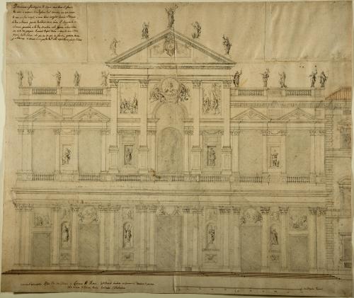 Progetto della facciata di San Giovanni in Laterano