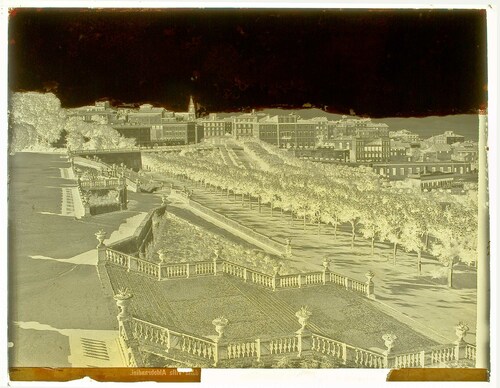 Frascati - Panorama della città dalla Villa Aldobrandini.