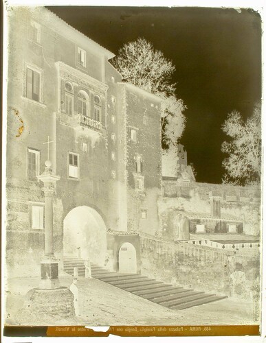 Roma - Palazzo della Famiglia Borgia con l'A[...]. Pietro in Vincoli