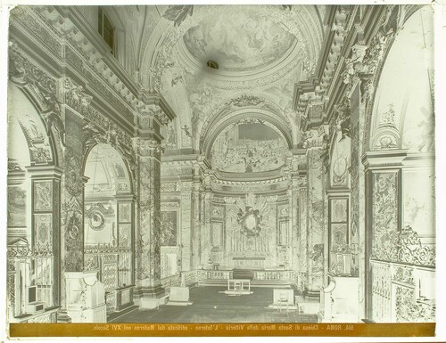Roma - Chiesa di Santa Maria della Vittoria - edificata dal Maderno nel XVI Secolo.