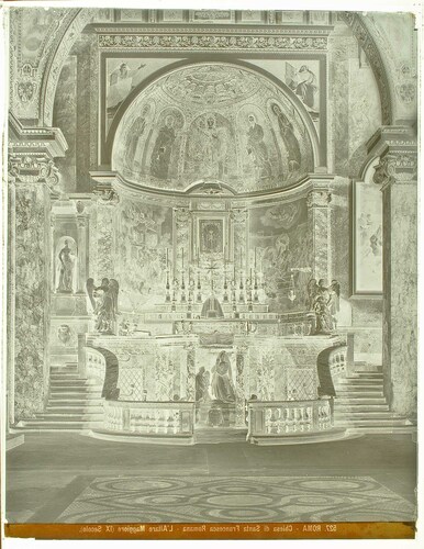 Roma - Chiesa di Santa Francesca Romana - L'Altare Maggiore (IX Secolo).