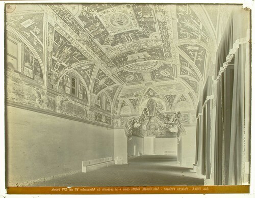 Roma - Palazzo Vaticano - Sala Ducale, ridotta come è presente da Alessandro VII nel XVI Secolo