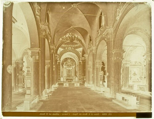 Roma - Chiesa di S. Maria del Popolo - L'Interno - edificata nel XI Secolo.