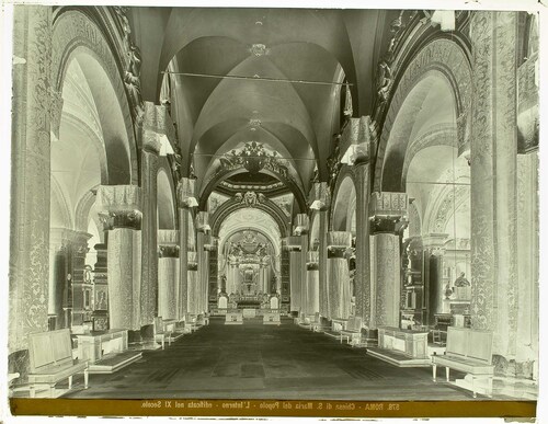 Roma - Chiesa di S. Maria del Popolo - L'Interno - edificata nel XI Secolo.