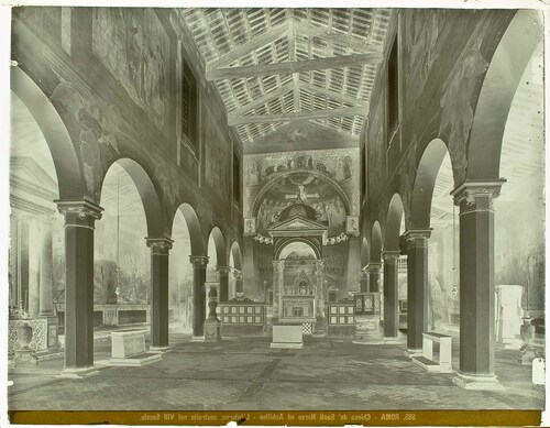 Roma - Chiesa de' Santi Nereo ed Achilleo  - L'Interno, costruito nel VIII Secolo.