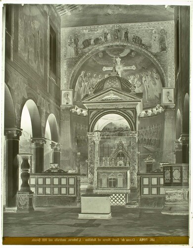 Roma - Chiesa de' Santi Nereo ed Achilleo  - L'Interno, costruito nel VIII Secolo.